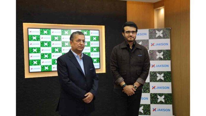 JAKSON Group, Sourav Ganguly, brand ambassador, renewable energy India, sustainable infrastructure, clean energy, Jakson Green
