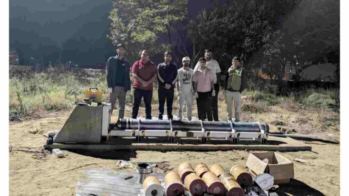 BAAS Technologies, AIC-JKLU startup, rocket motor static fire test India, JK Lakshmipat University aerospace, indigenous propulsion technology