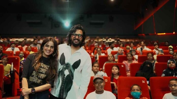 Desh Foundation, Raja Shivaji screening, Genelia Deshmukh, Riteish Deshmukh, pediatric cancer survivors, Tata Memorial Centre, ImPaCCT Foundation, Mumbai Film Company, childhood cancer awareness, Raja Shivaji movie